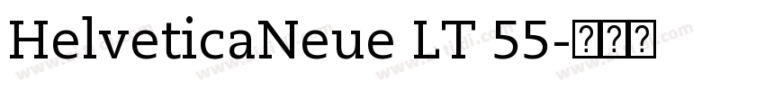 HelveticaNeue LT 55字体转换
